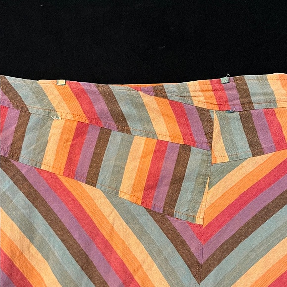 Authentic Boho Vintage Bohemian Uttam London Striped Boho Skirt size Small - Picture 2 of 5